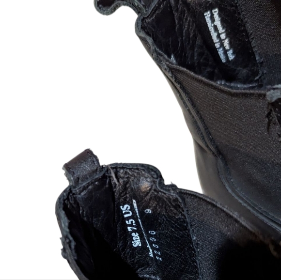 Thursday Boot Company Chelsea Boot 7.5 Black Leather Moto Grunge Classic - Picture 3 of 7